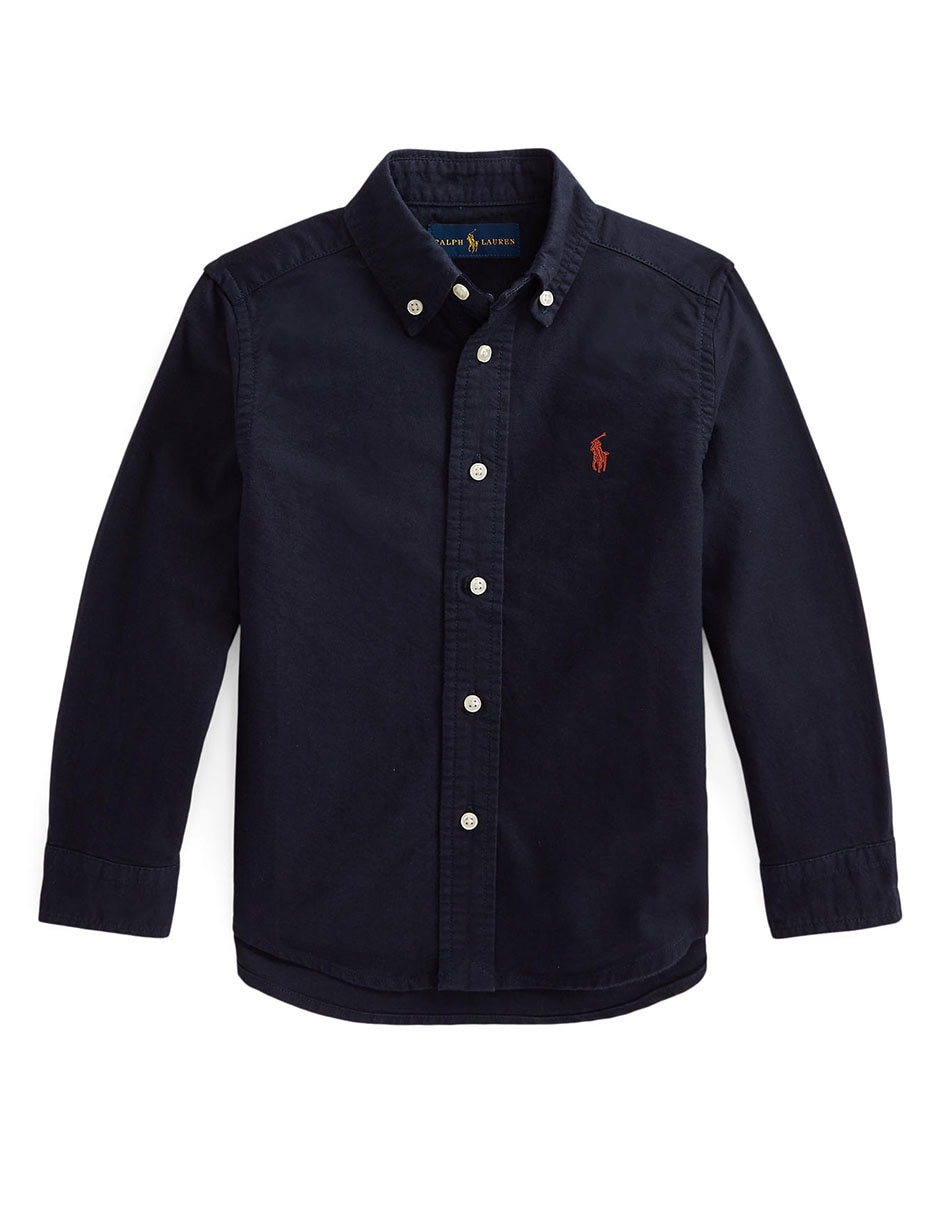 Camisa casual de algodón manga larga para niño Camisa casual de algodón manga larga para niño
