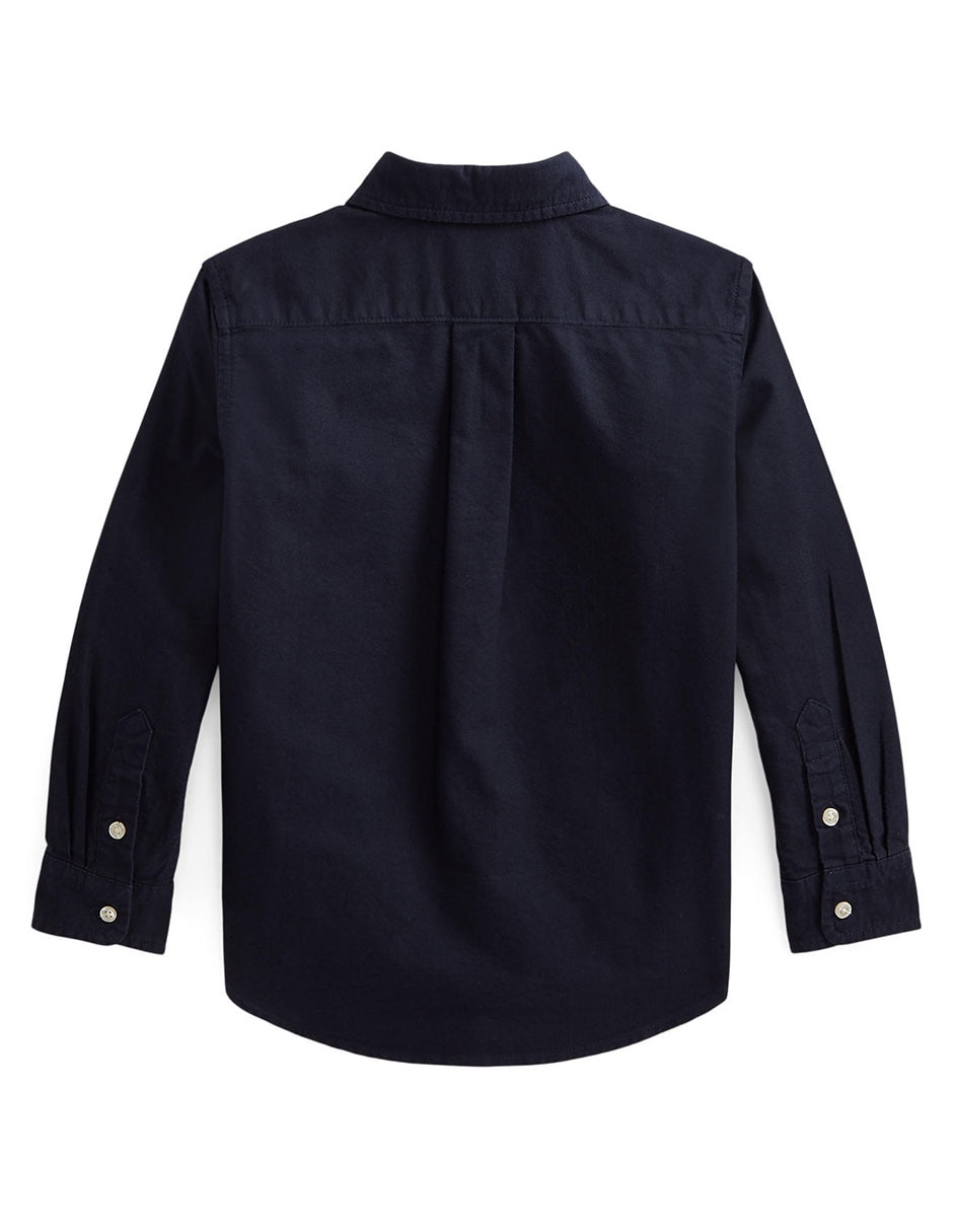 Camisa casual de algodón manga larga para niño 2