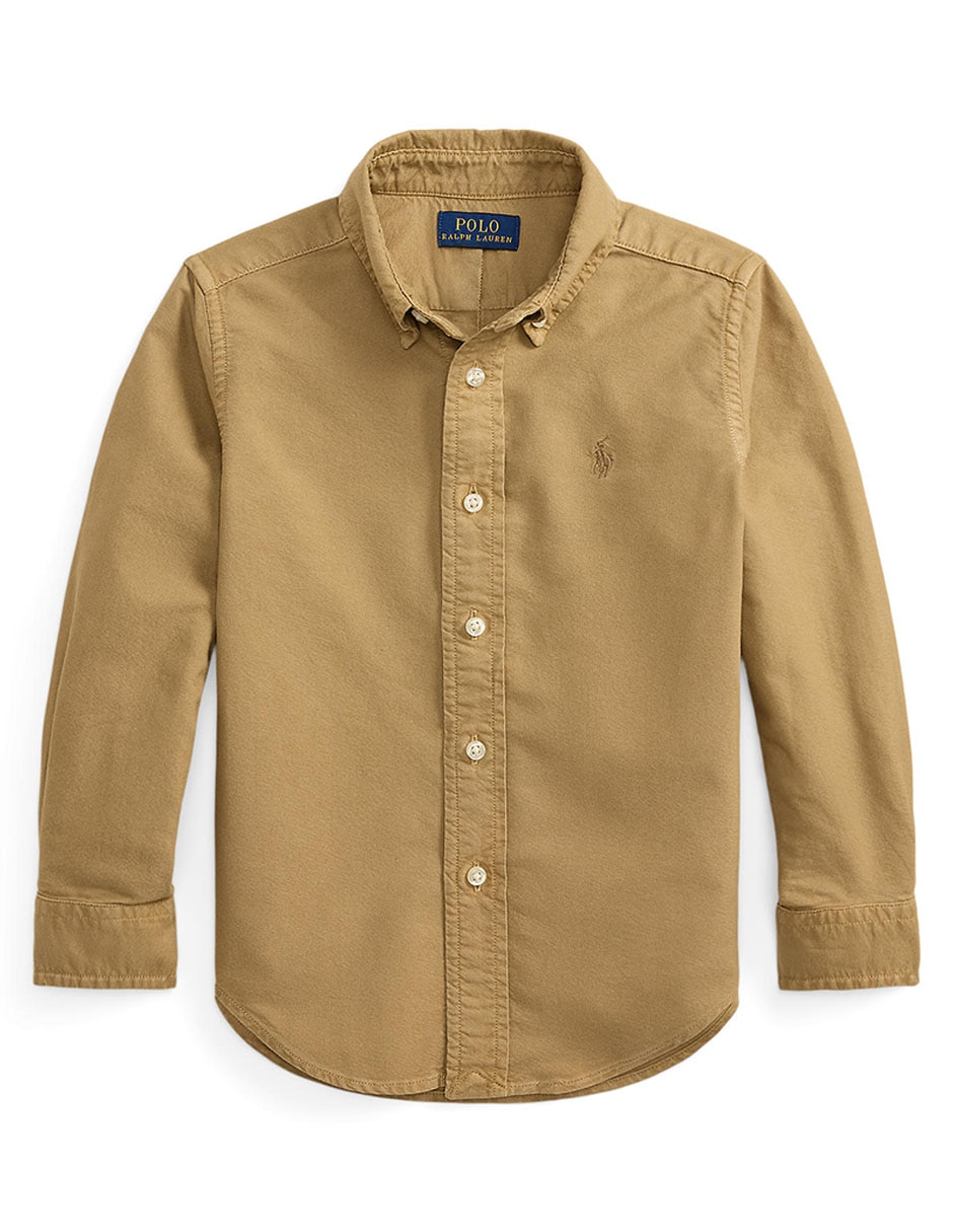 Camisa casual de algodón manga larga para niño Camisa casual de algodón manga larga para niño