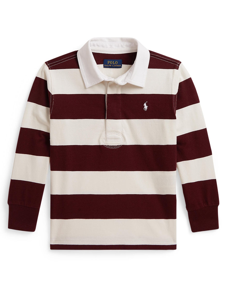 Playera tipo polo de algodón para niño Playera tipo polo de algodón para niño
