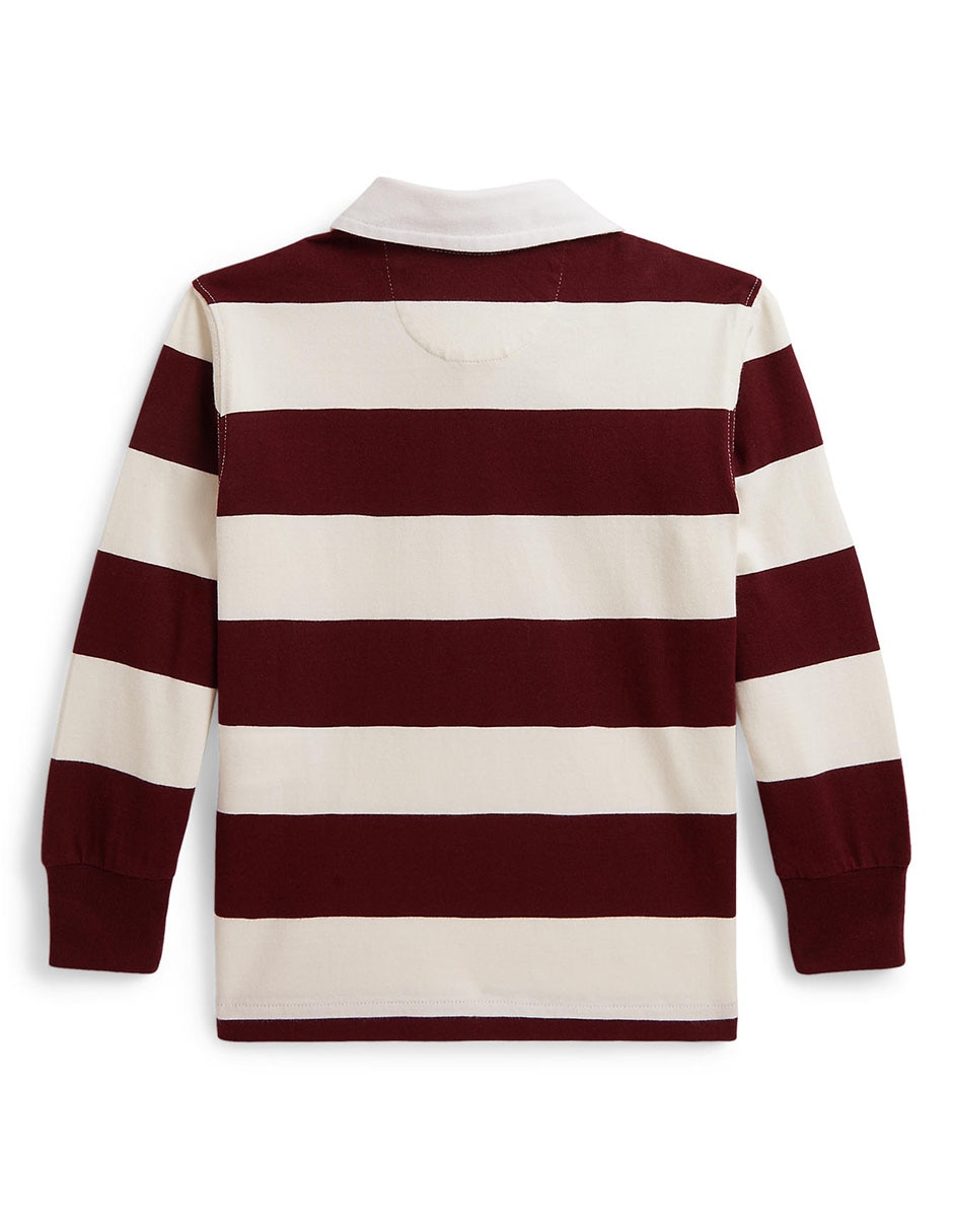 Playera tipo polo de algodón para niño 2