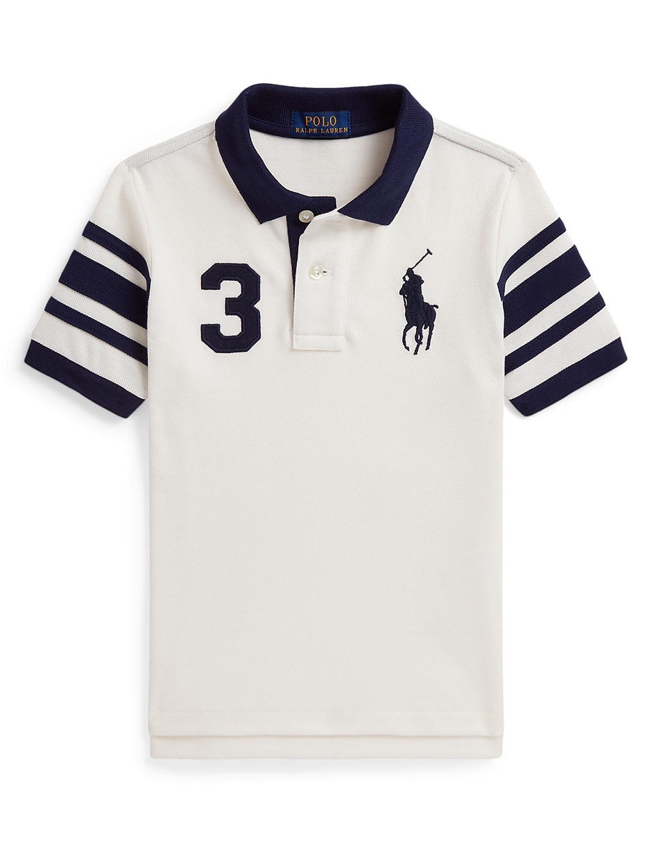 Playera tipo polo polo ralph lauren de algodón para niño