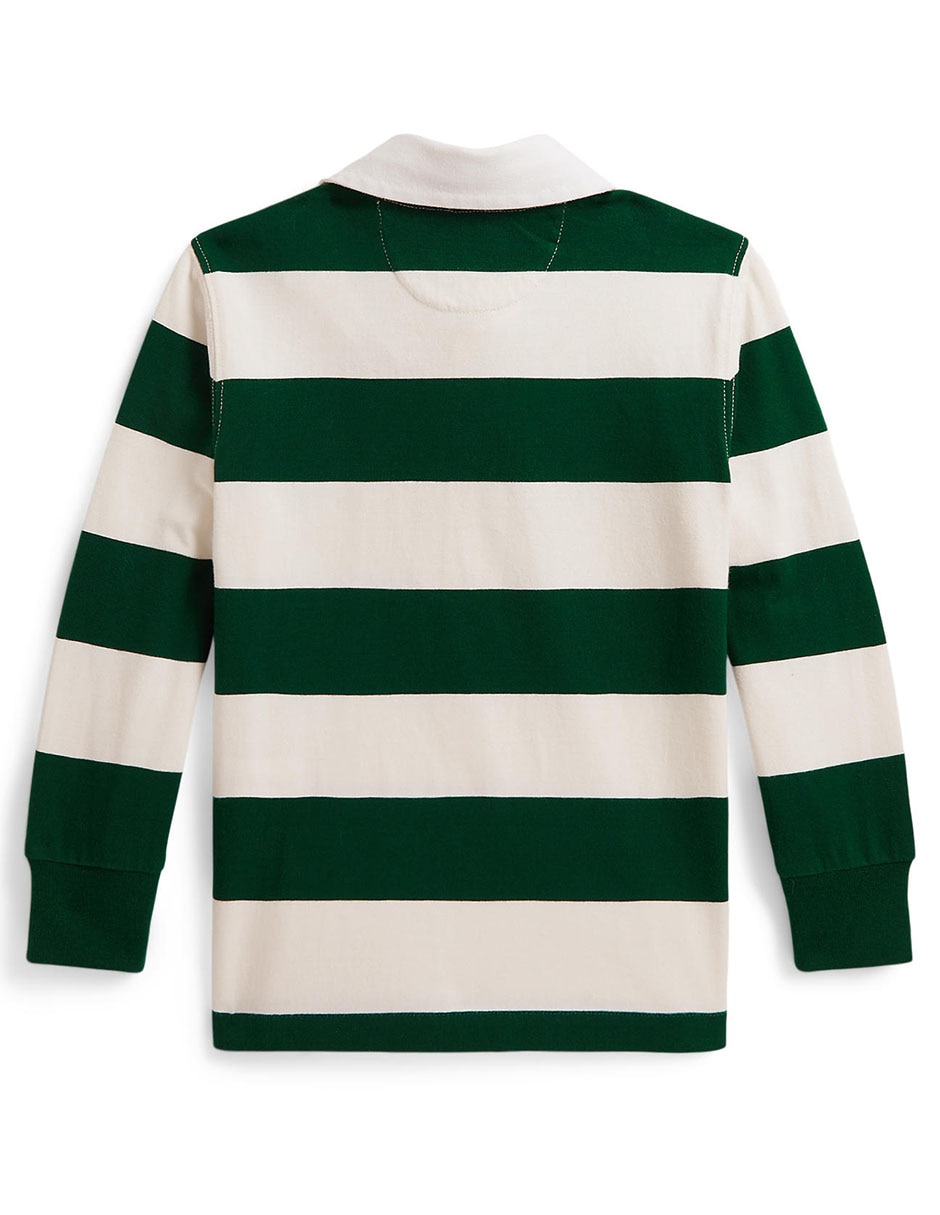 Playera tipo polo de algodón para niño 2