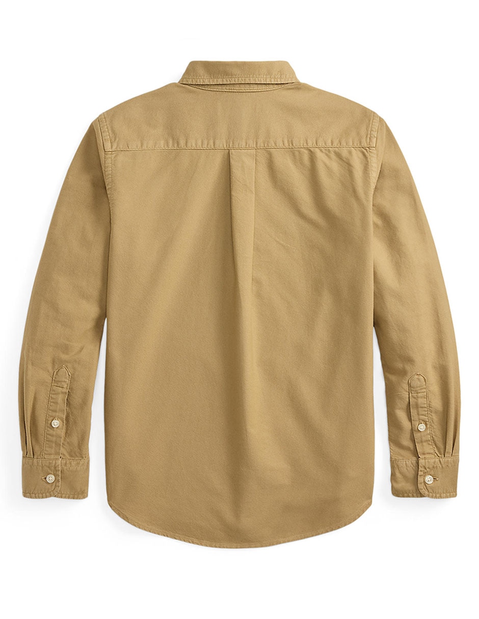 Camisa casual de algodón manga larga para niño 2
