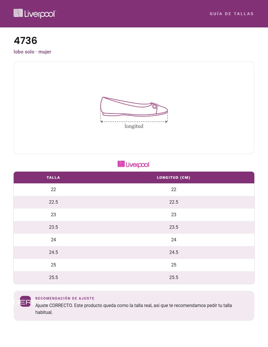 Zapato lobo solo de piel para mujer
