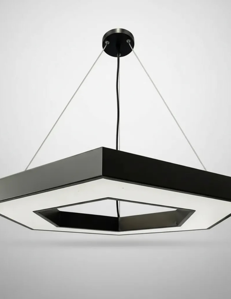 Lámpara colgante Cityluz led Hexagonal