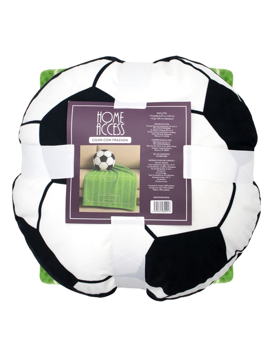 Set frazada clásica de tejido suave en la cancha fútbol unisex