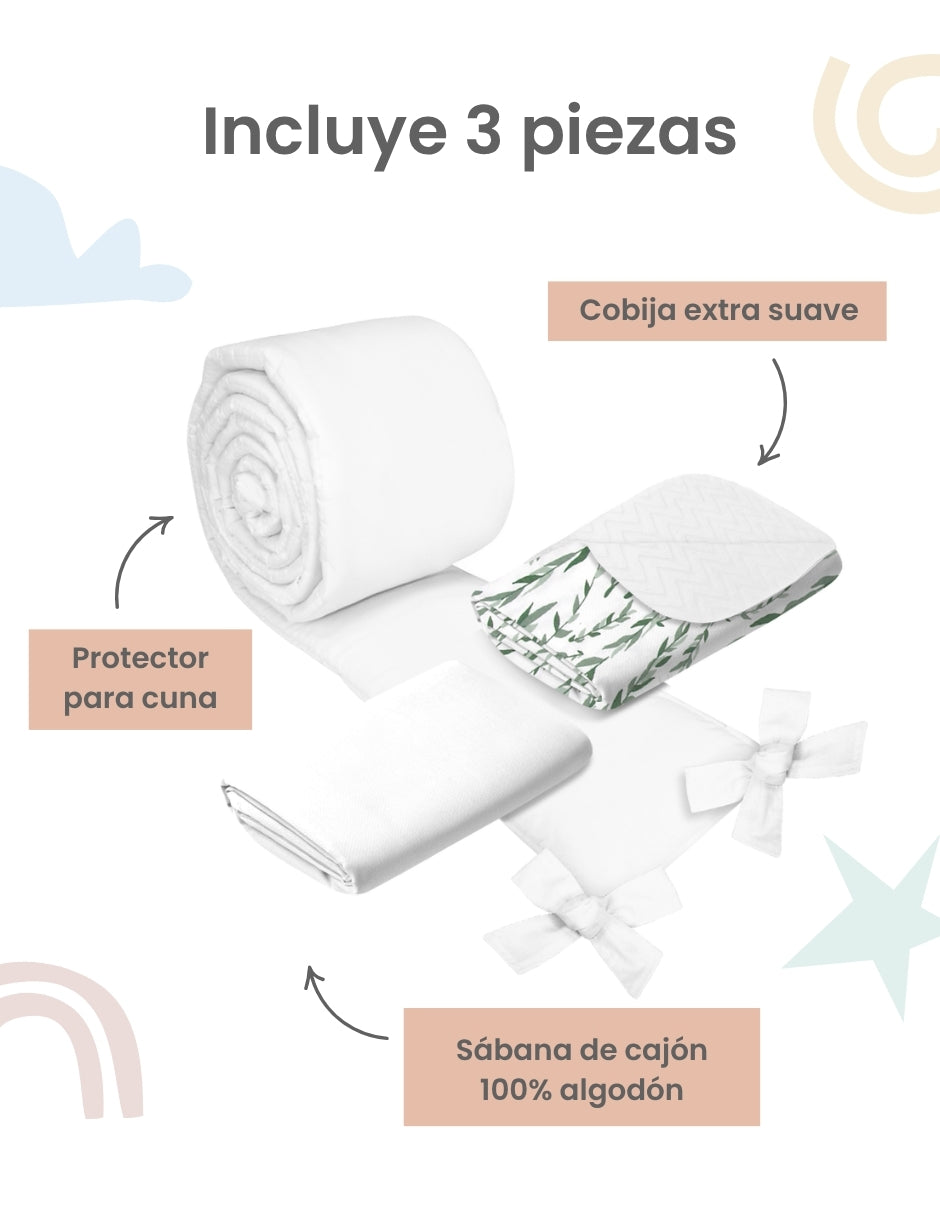 Juego de cuna nap ramitas para 3 piezas