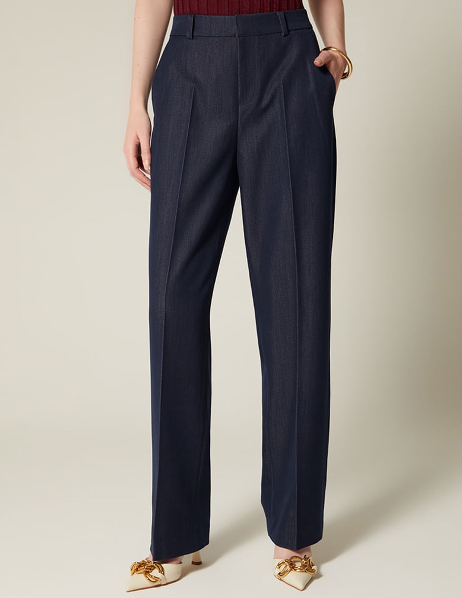 Pantalón chino studio f recto para mujer