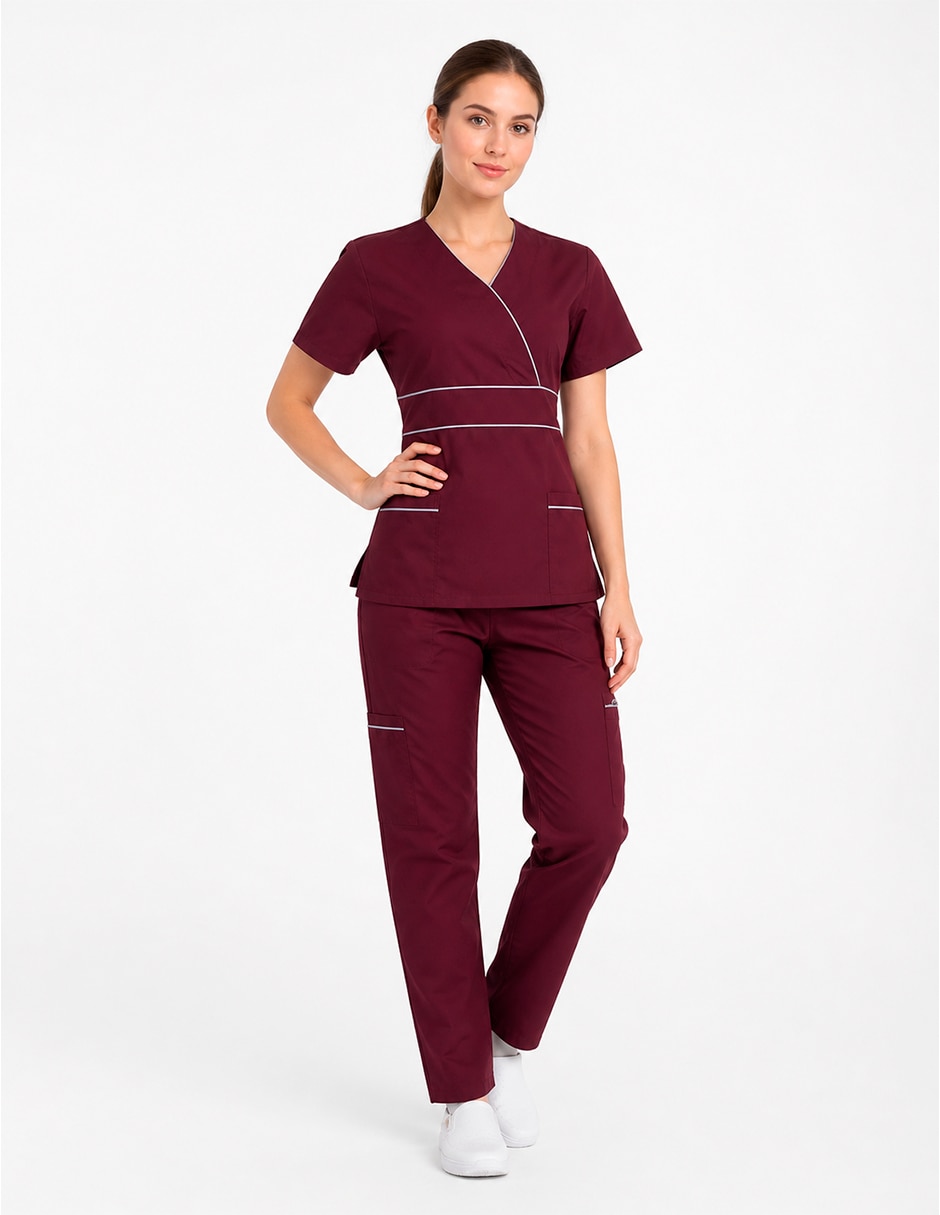 Pijama quirúrgica estilo relajado para mujer 1