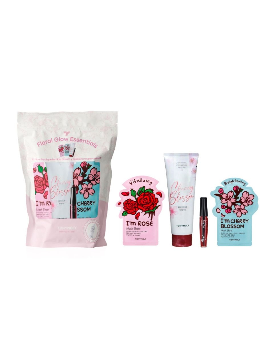 Set hidratante facial Floral Glow Essentials