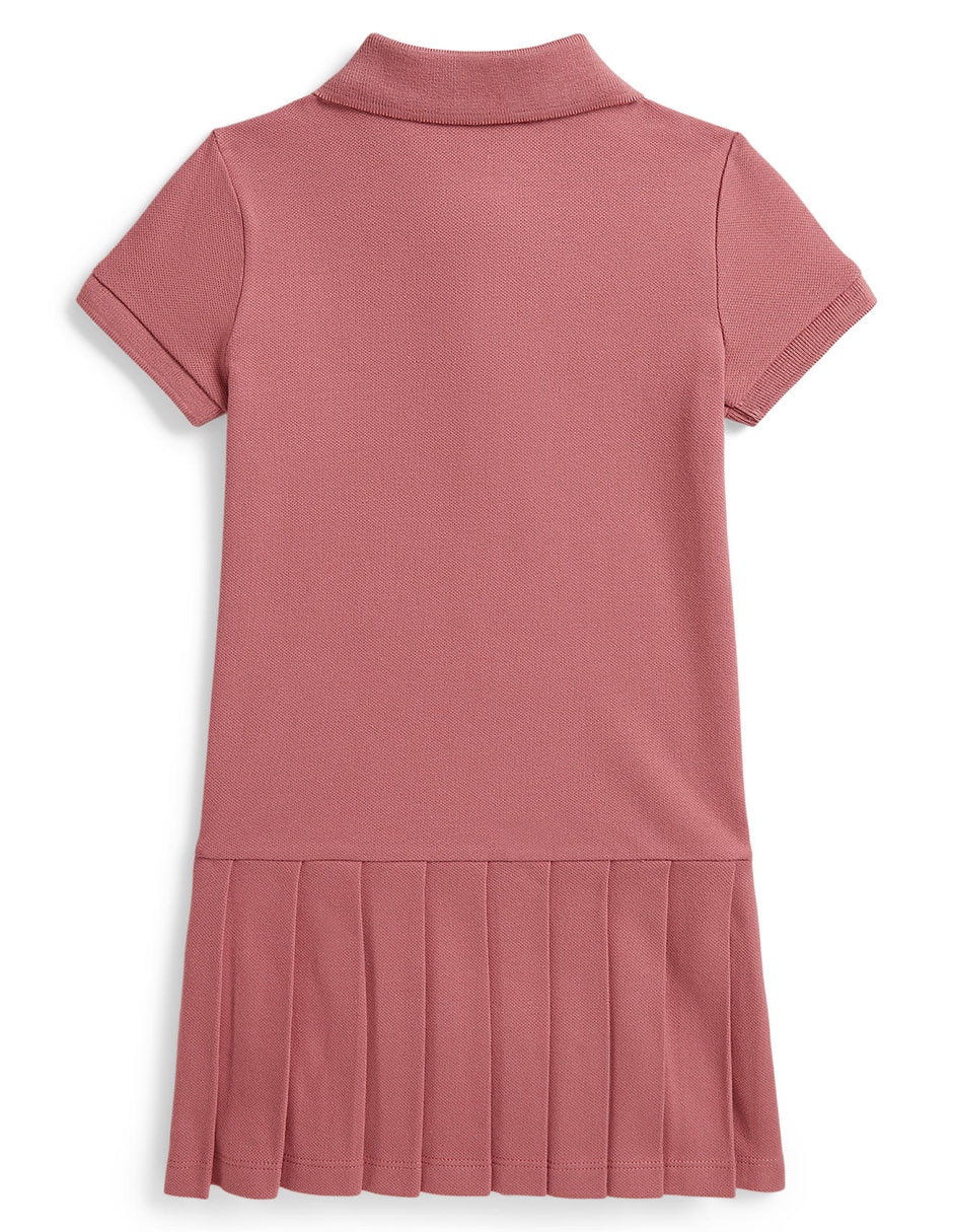Vestido polo polo ralph lauren manga corta para niña