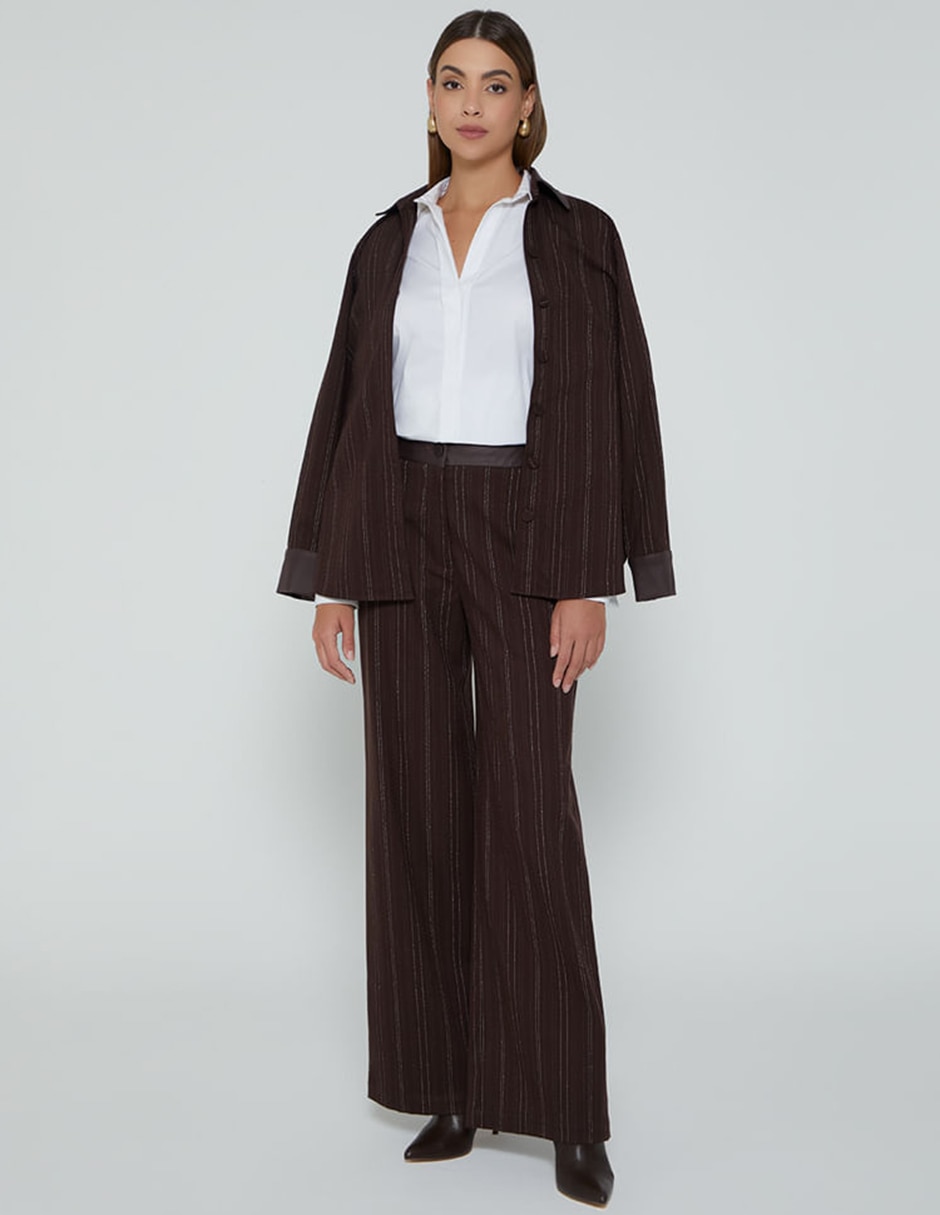 Pantalón regular recto para mujer 5