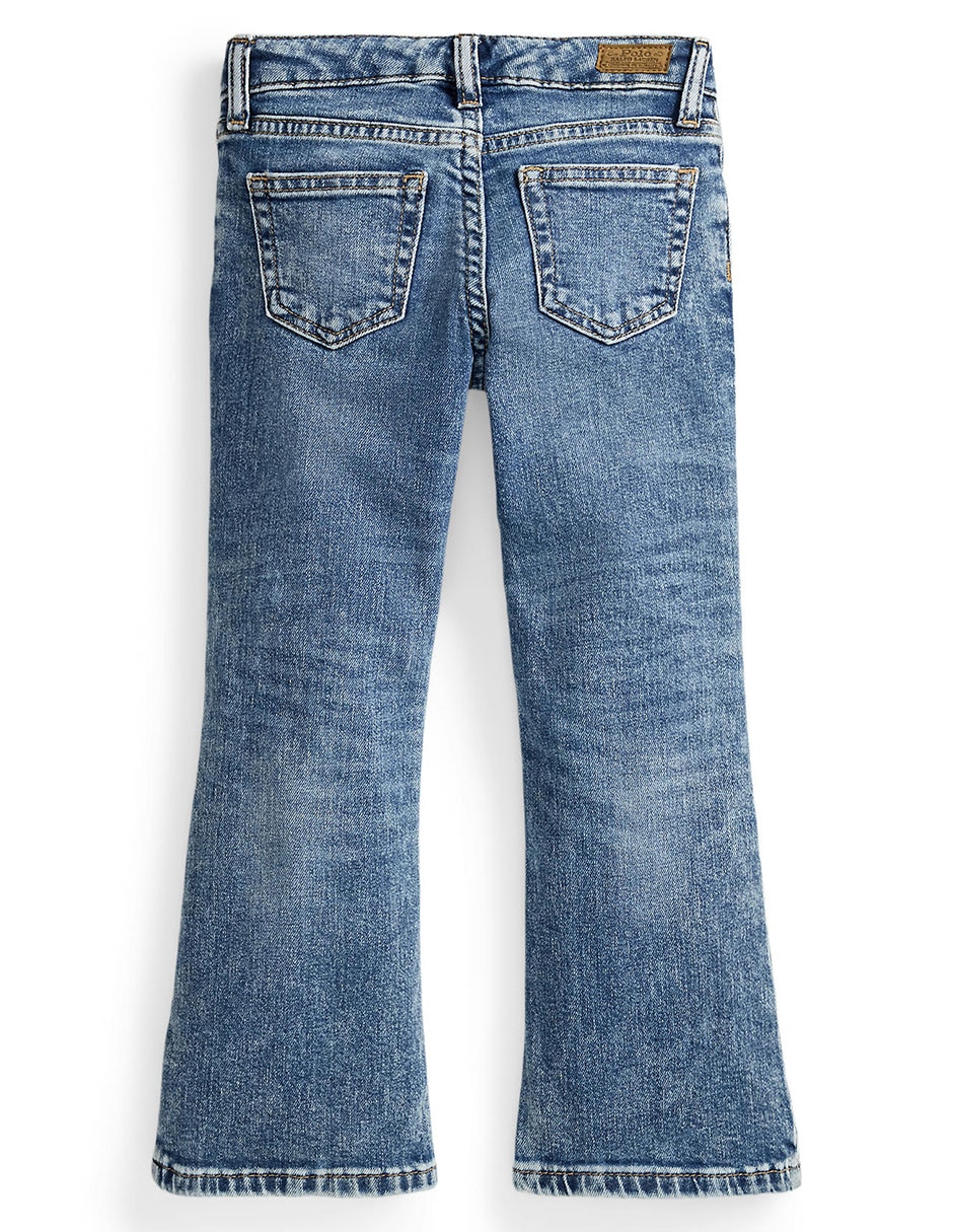 Jeans flare deslavado para niña 2