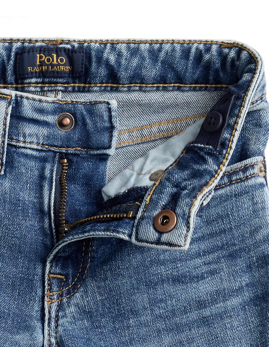 Jeans flare deslavado para niña 3