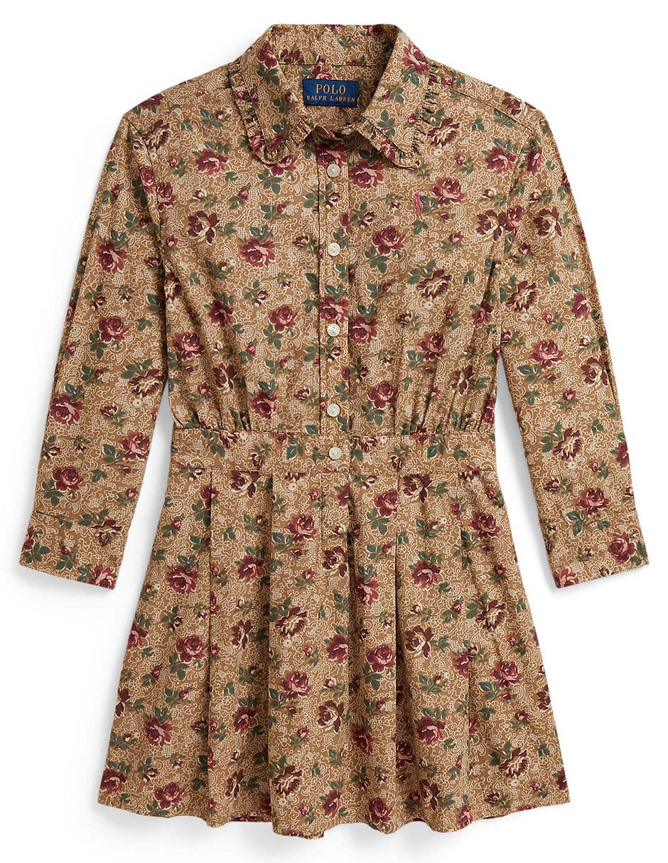 Vestido lauren ralph lauren manga con puño para niña Vestido lauren ralph lauren manga con puño para niña