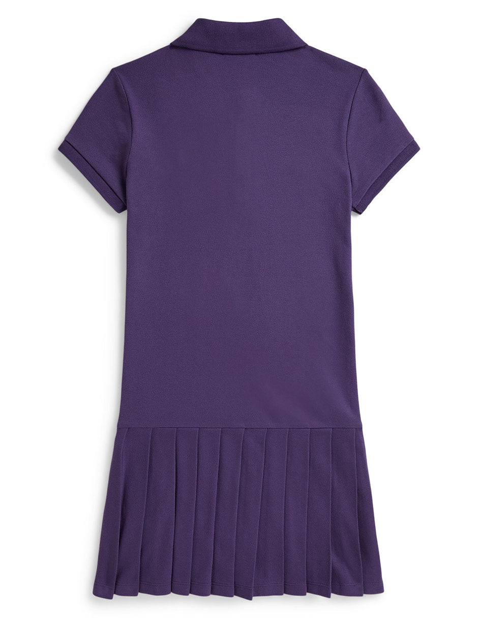 Vestido polo ralph lauren manga corta para niña 2