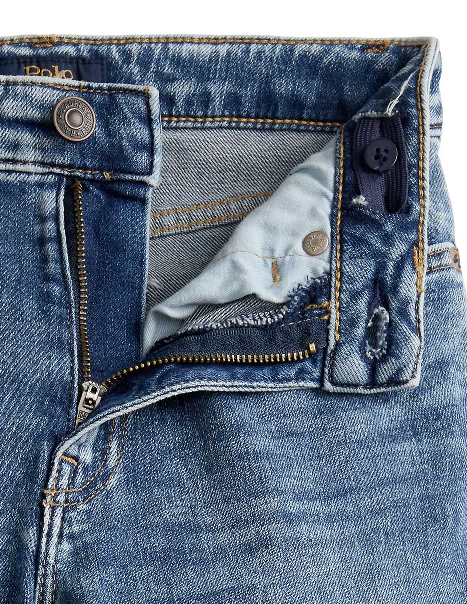 Jeans flare deslavado para niña 3