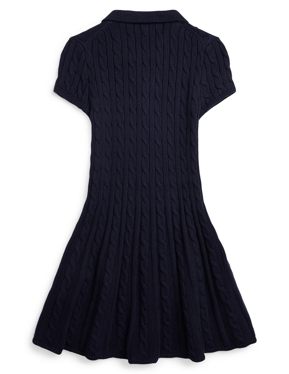 Vestido polo ralph lauren manga corta para niña
