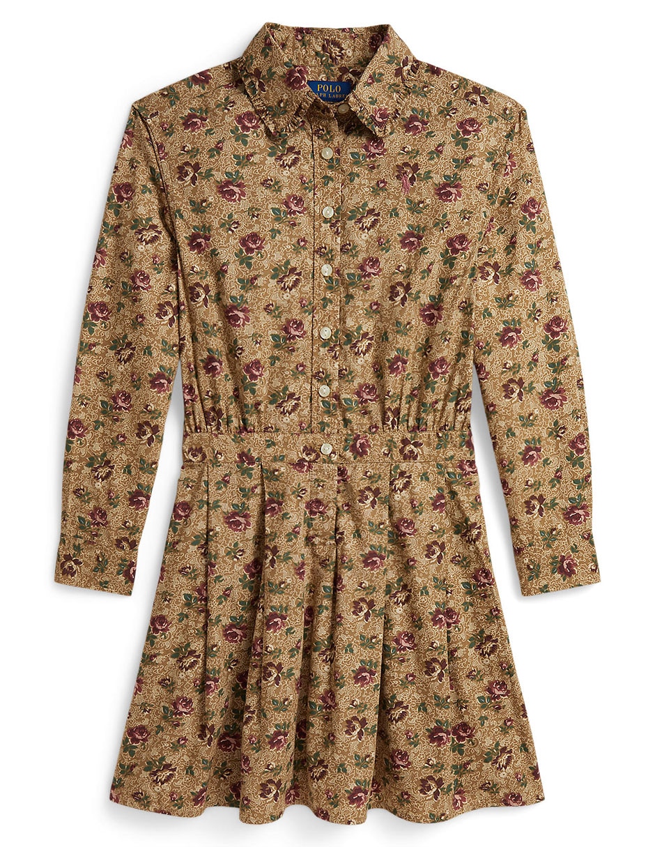 Vestido manga con puño para niña Vestido manga con puño para niña