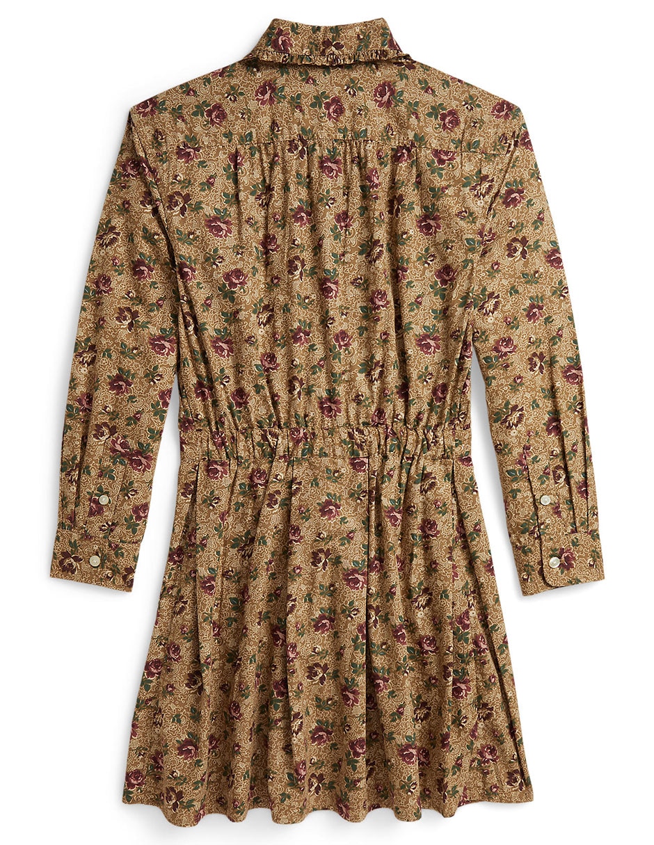 Vestido manga con puño para niña 2