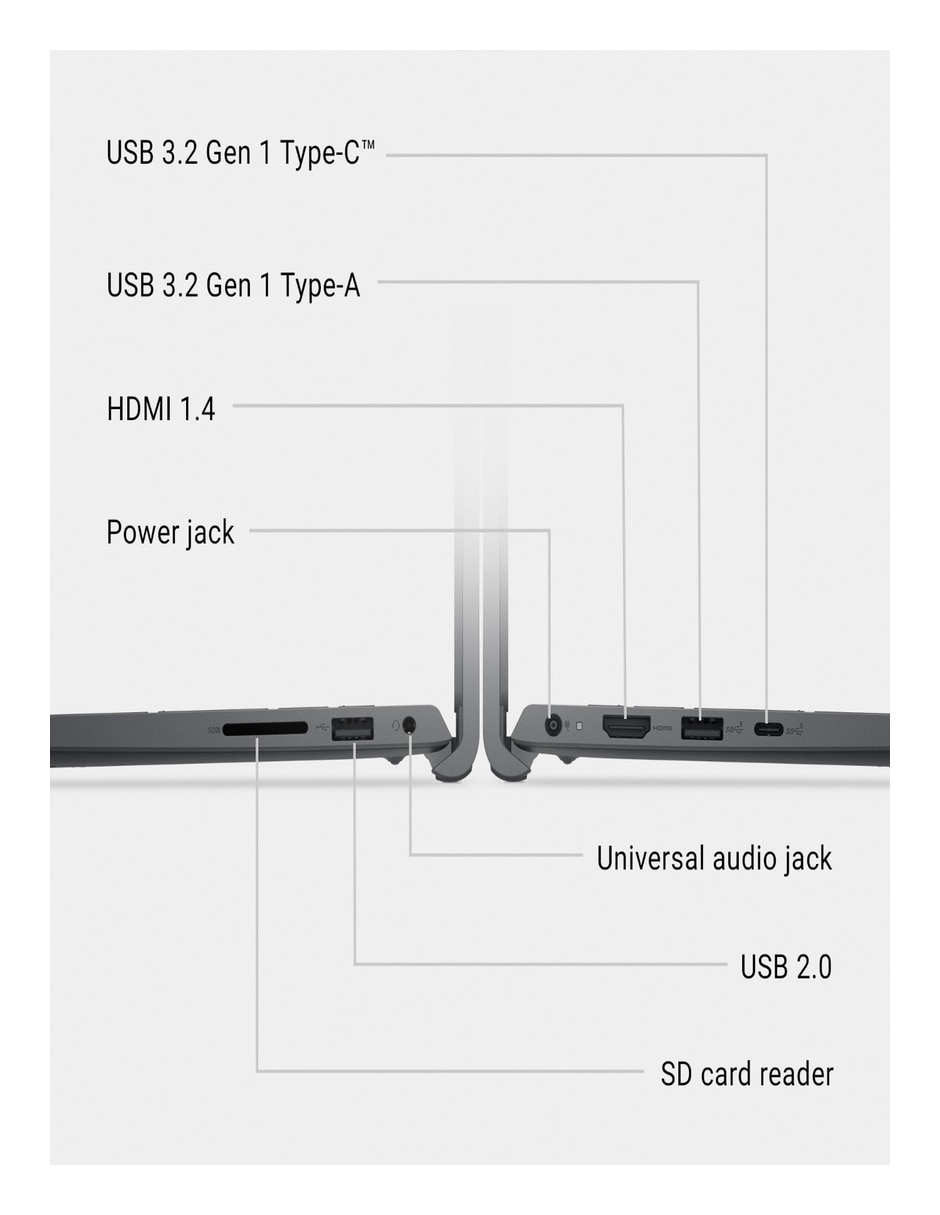 Laptop touch Dell ldc15250-5434blkpus 15.6 pulgadas 2k Intel Core i5 Intel UHD Graphics 8 GB RAM 512 GB SSD