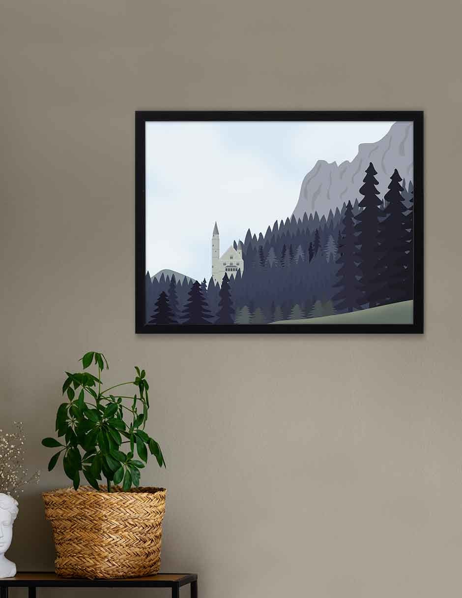 Cuadro decorativo Fábrica Galería Paisajes Ilustrados