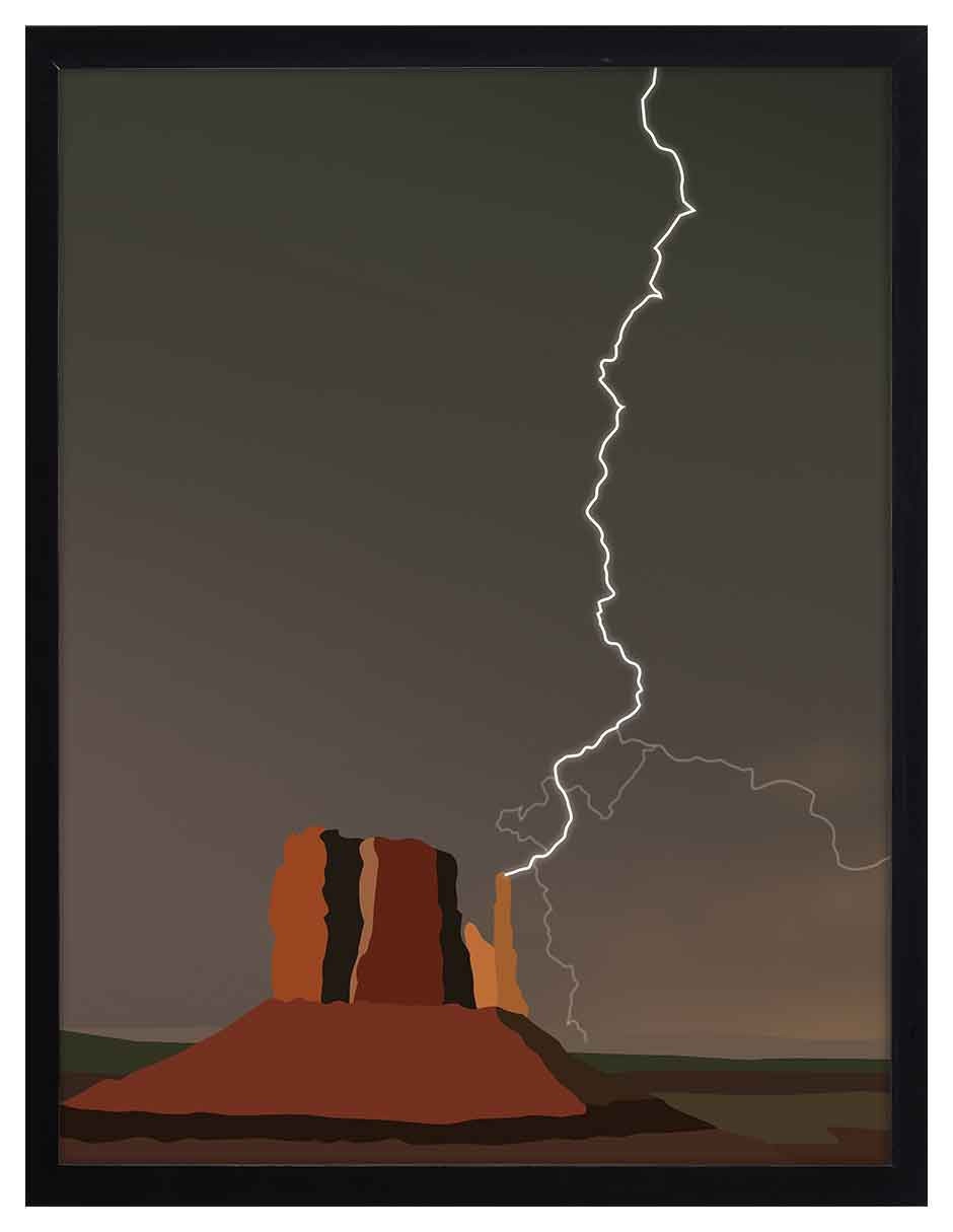 Cuadro decorativo Paisajes Ilustrados