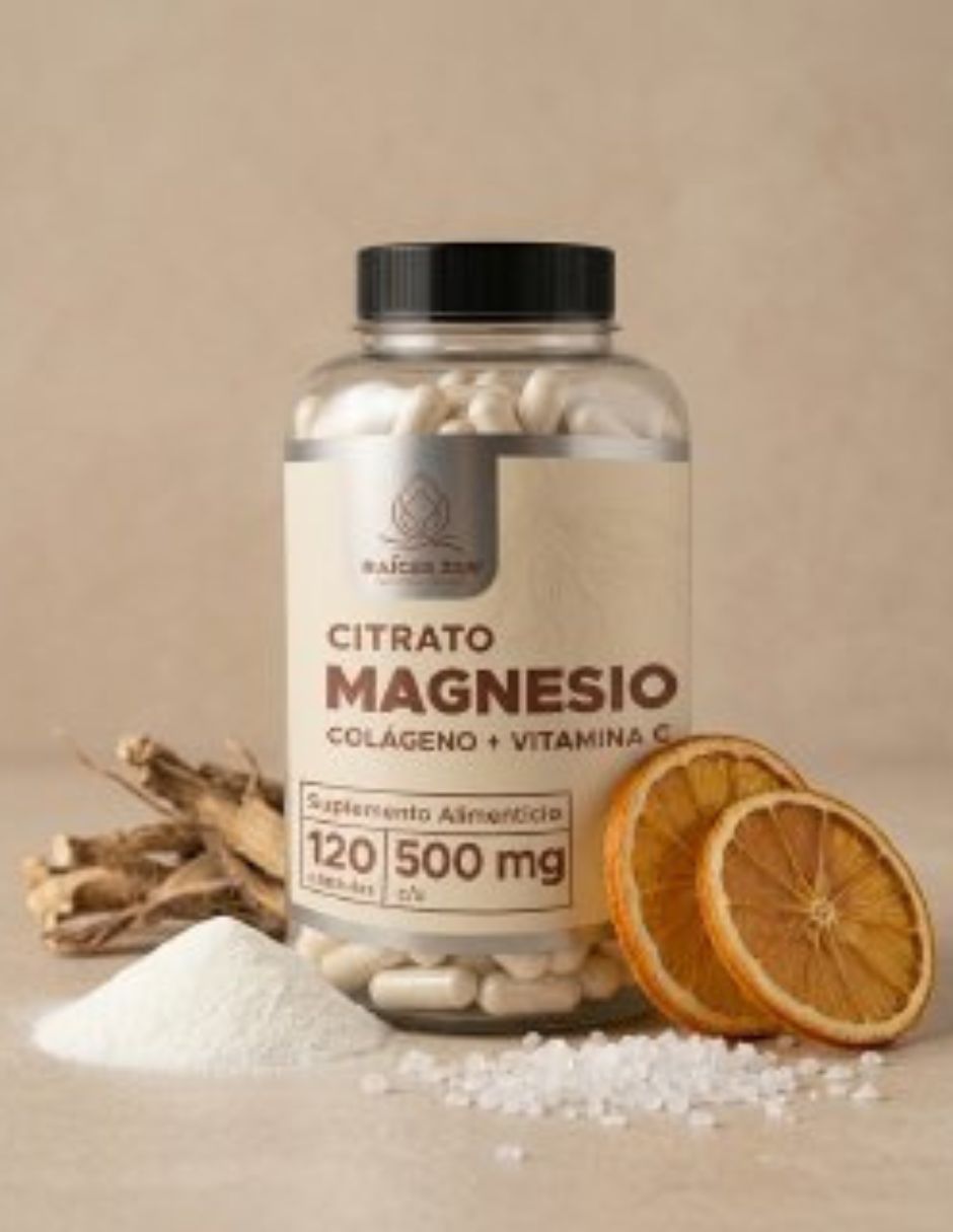 Citrato de magnesio + colageno Raíces Zen con citrato de magnesio