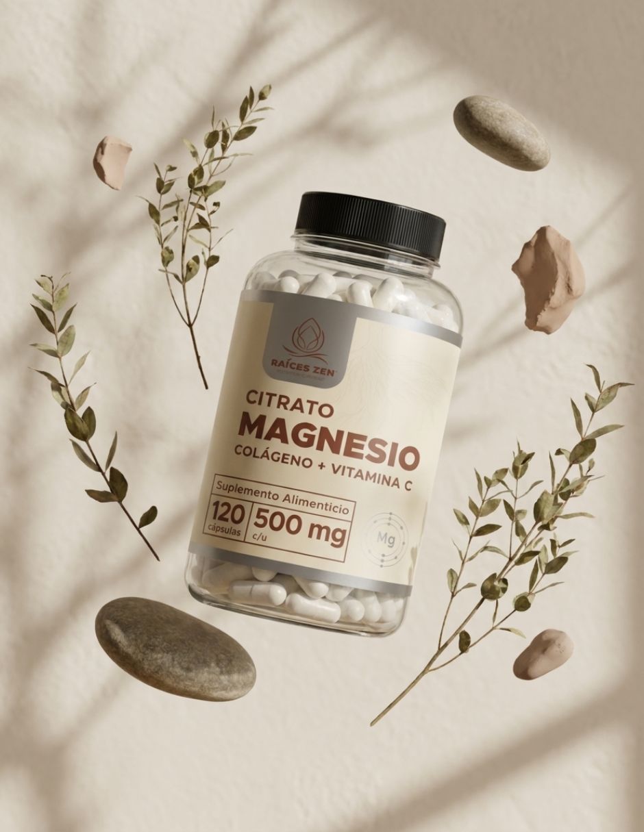 Citrato de magnesio + colageno Raíces Zen con citrato de magnesio