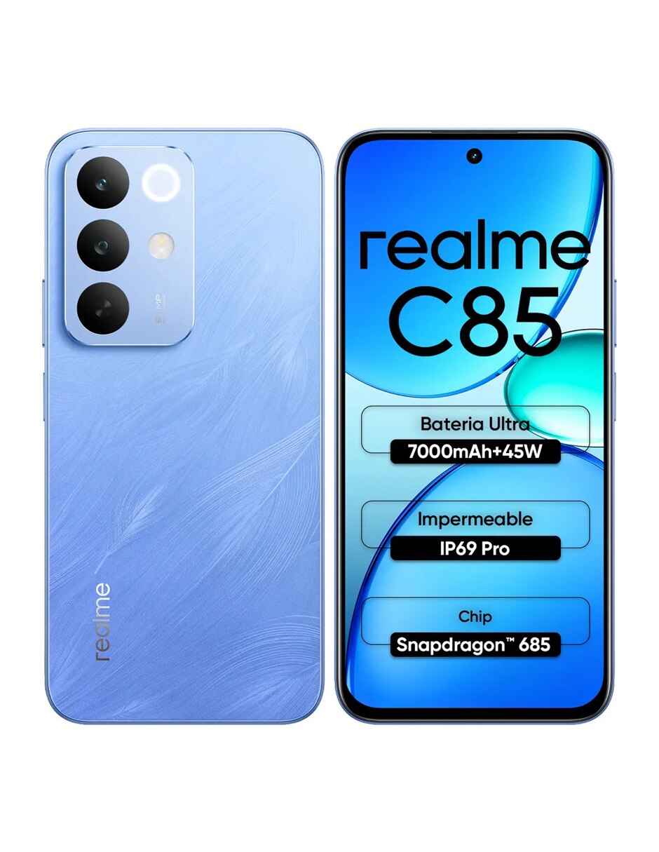 Bundle smartphone Realme C85 +Audífonos LCD 6.8 pulgadas 4