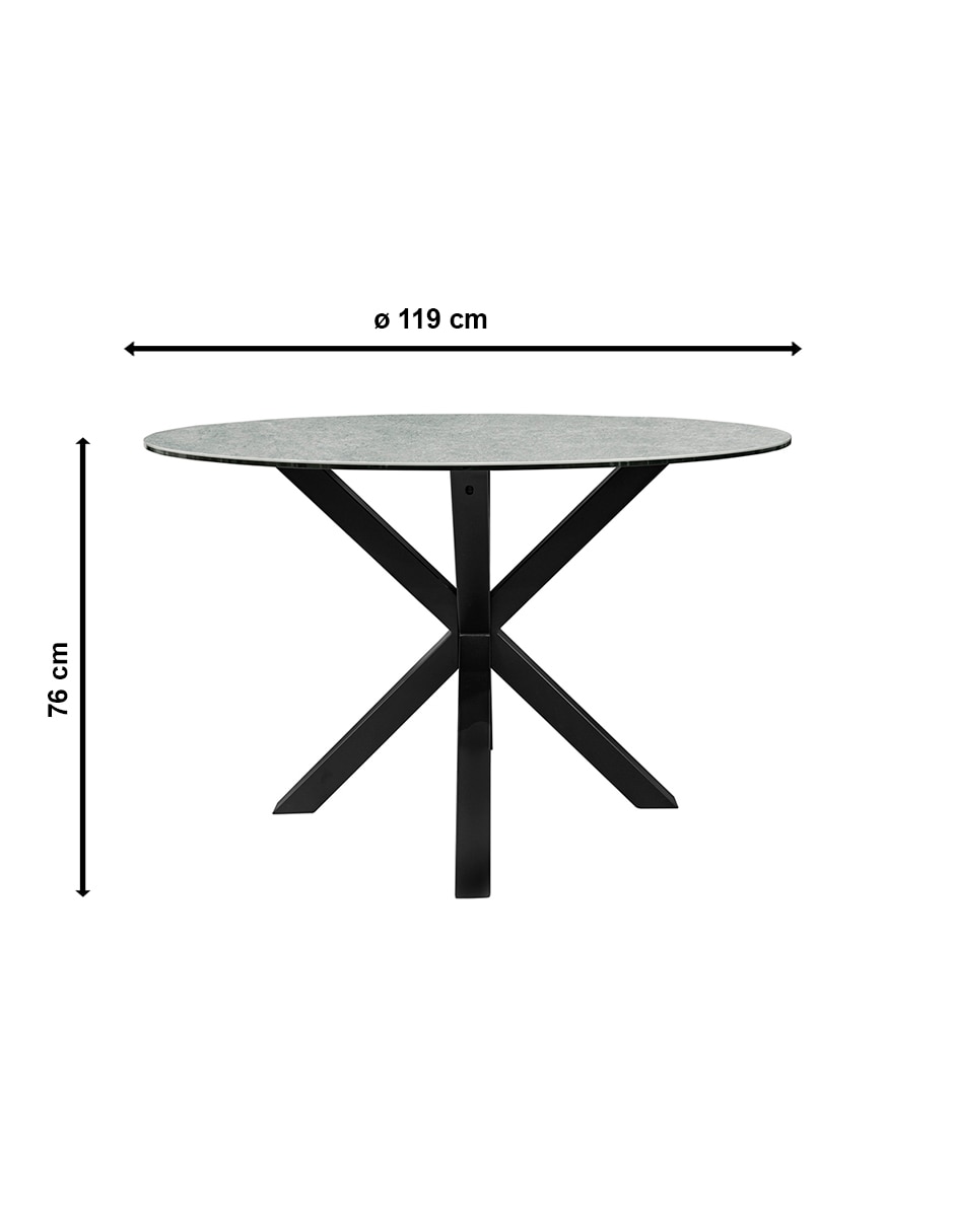 Mesa de comedor armable Tivoli Grey Mobica