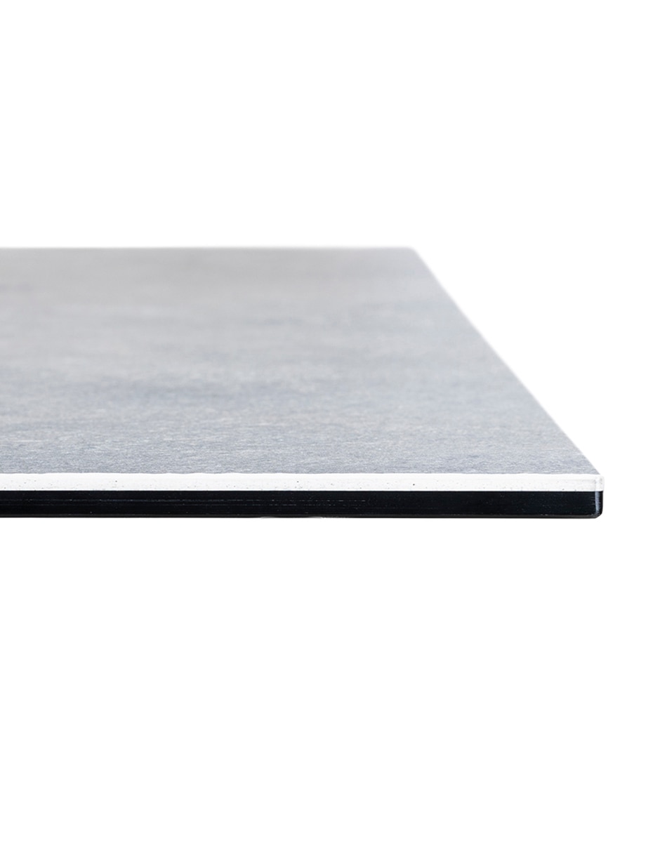 Mesa de comedor armable Tivoli Nickel Grey Mobica de cerámica