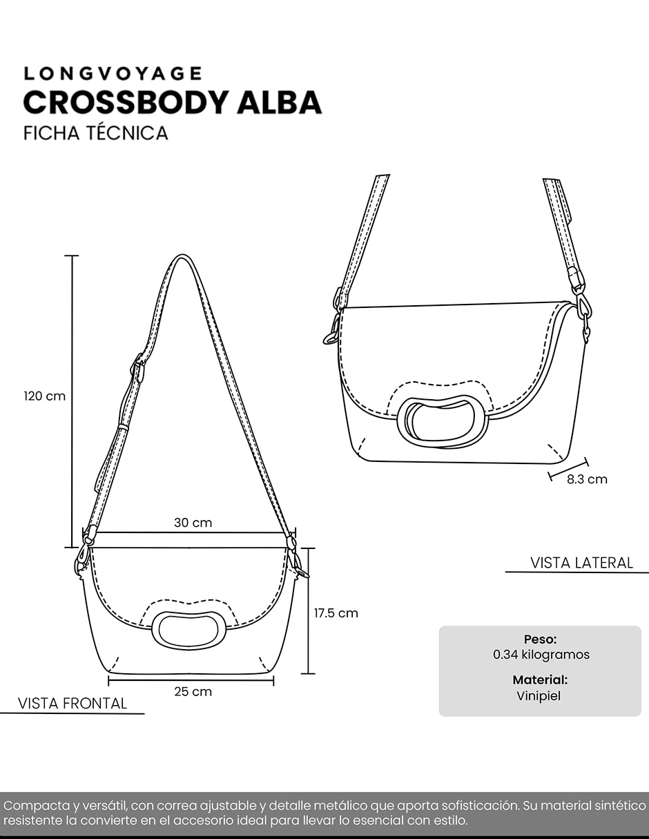 Bolsa crossbody Longvoyage para mujer