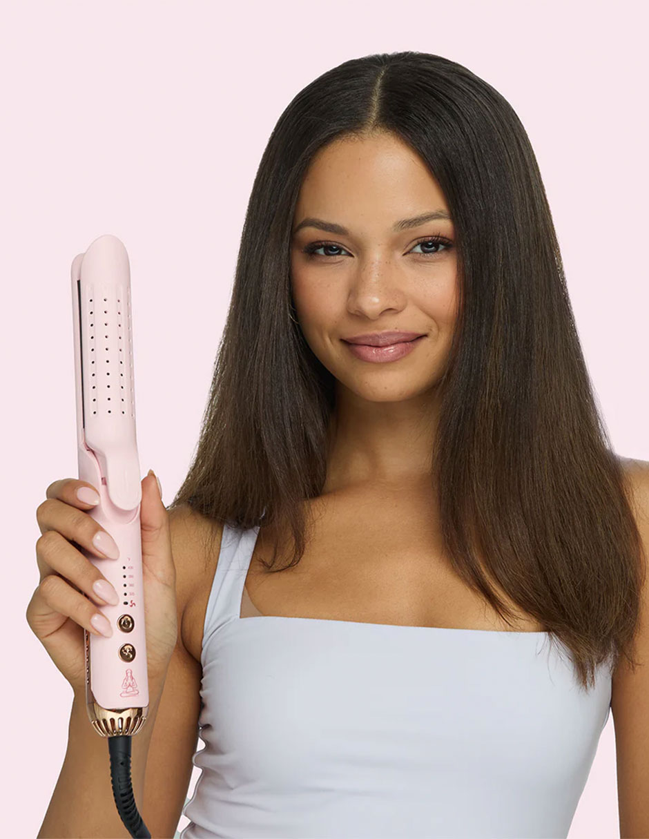 Plancha para cabello con aire Karma Beauty Beauty and The Breeze placas de titanio