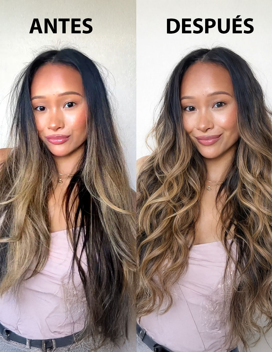 Plancha para cabello con aire Karma Beauty Beauty and The breeze placas de titanio