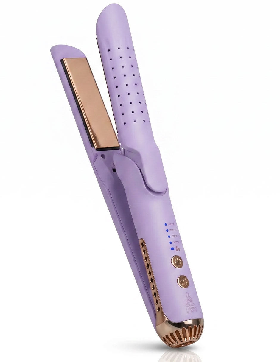 Plancha para cabello con aire Karma Beauty Beauty and The breeze placas de titanio