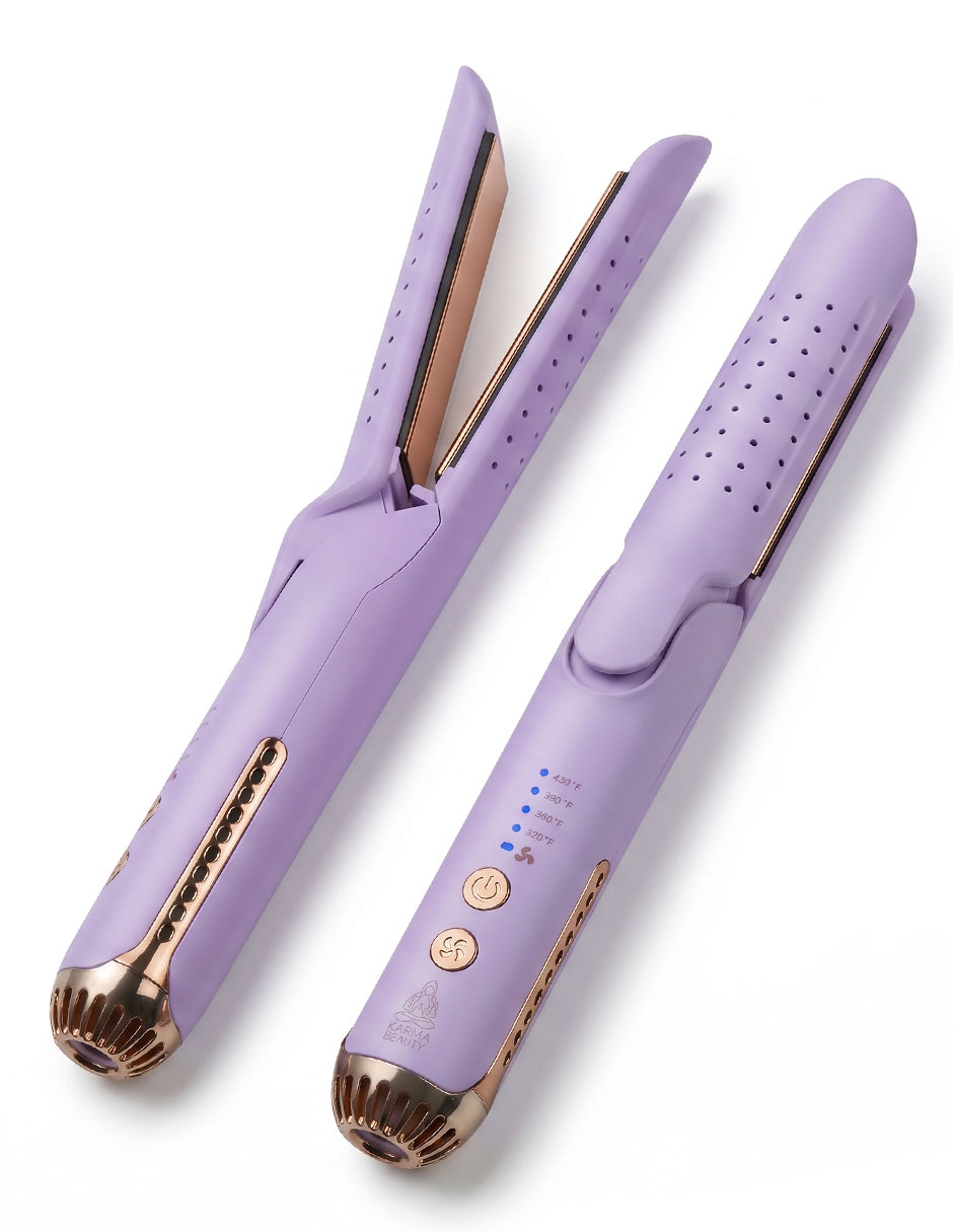 Plancha para cabello con aire Karma Beauty Beauty and The breeze placas de titanio