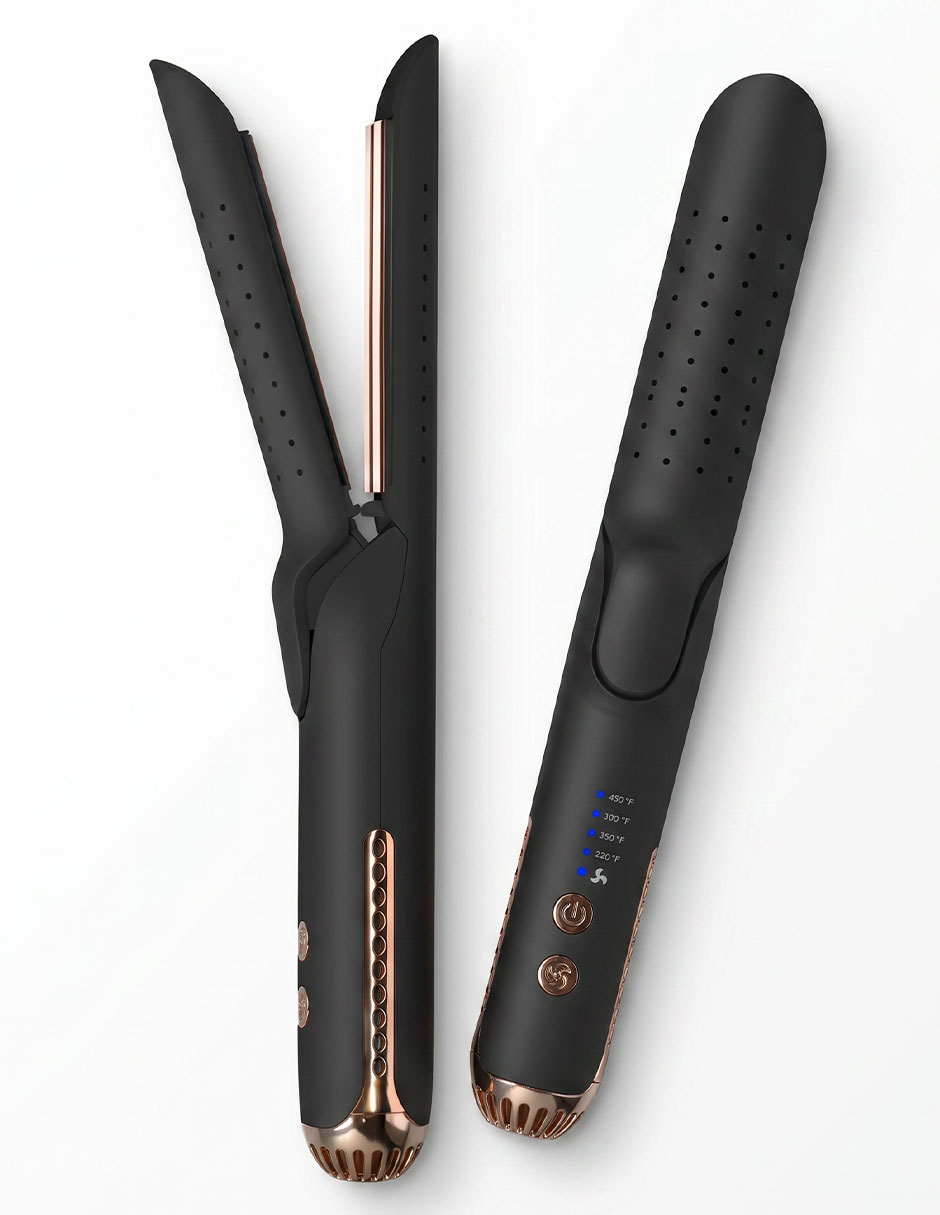 Plancha para cabello con aire Karma Beauty Beauty and The Breeze placas de titanio