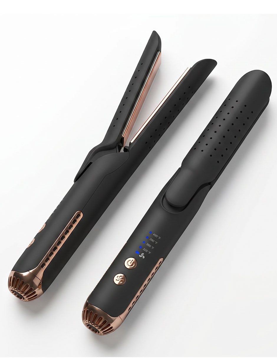 Plancha para cabello con aire Karma Beauty Beauty and The Breeze placas de titanio