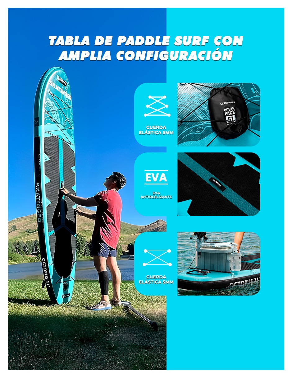 Paddle board Level Fitness surf Octupus