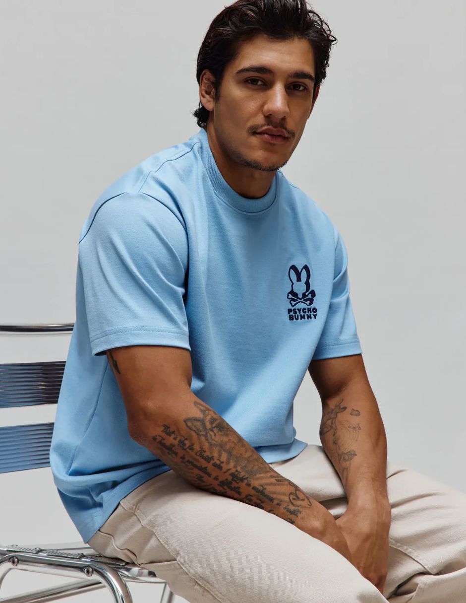 Playera psycho bunny cuello redondo para hombre