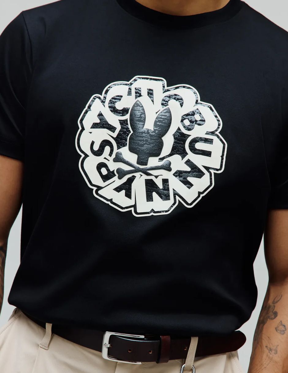 Playera psycho bunny cuello redondo para hombre