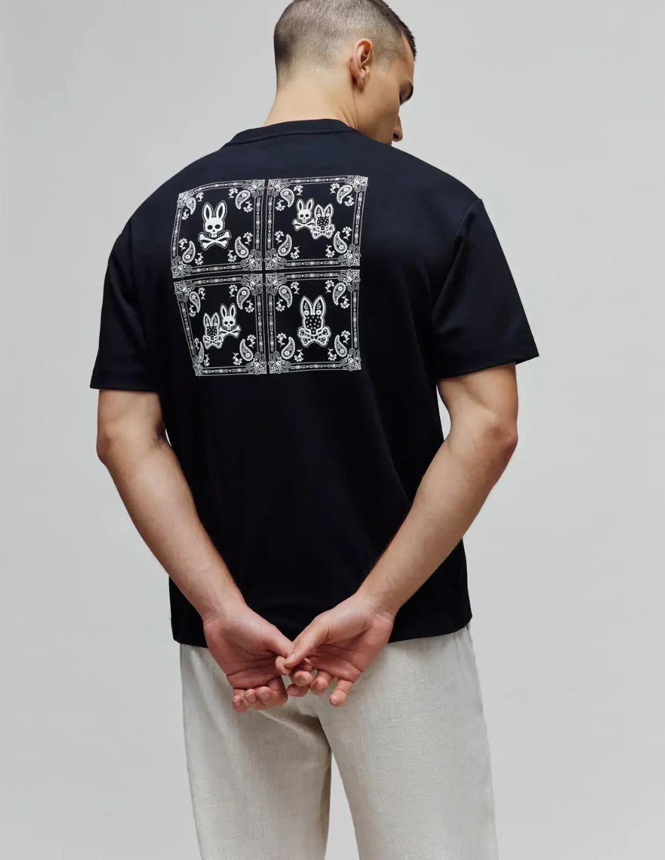 Playera psycho bunny cuello redondo para hombre
