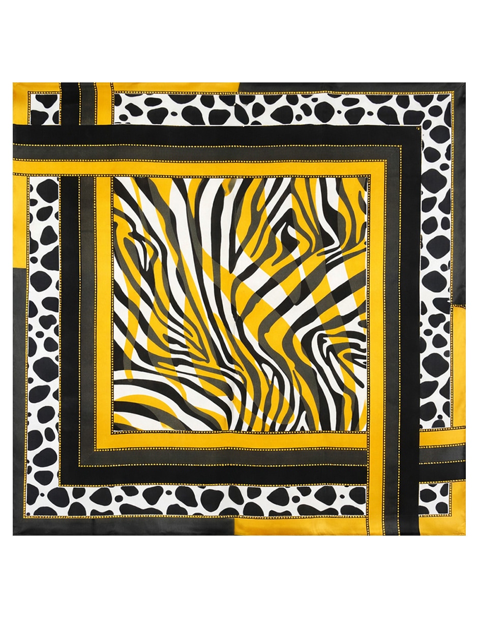 Mascada con estampado animal print para mujer