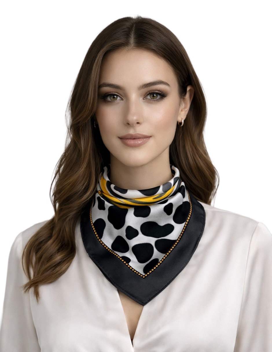 Mascada Twist Side con estampado animal print para mujer