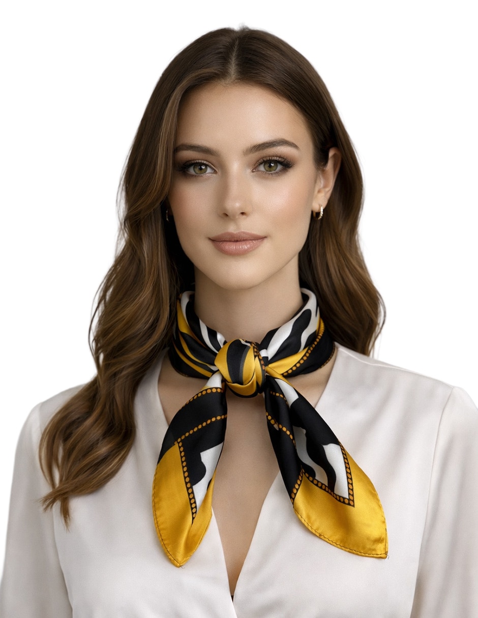Mascada Twist Side con estampado animal print para mujer
