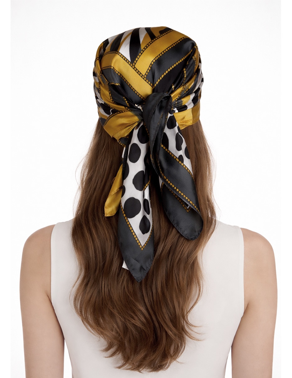 Mascada Twist Side con estampado animal print para mujer