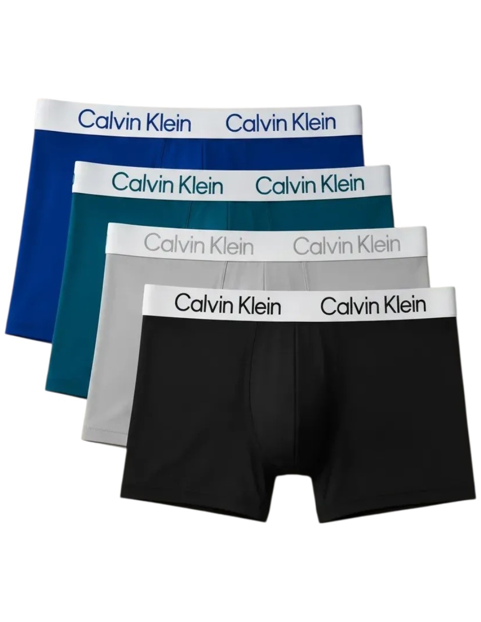 Bóxer trunk calvin klein de microfibra para hombre 4 piezas