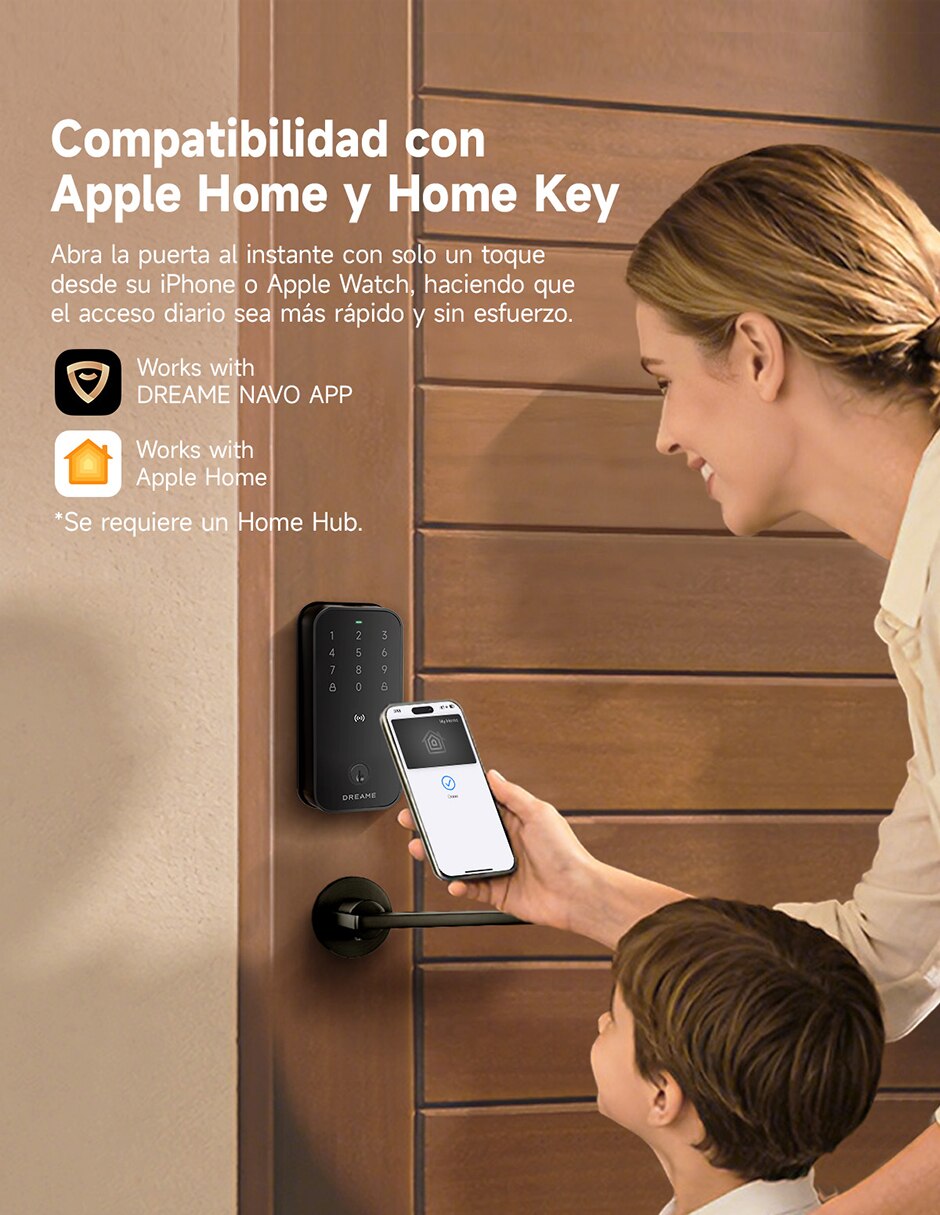 Cerradura para digital dreame safio lock turbo lite de biométrica